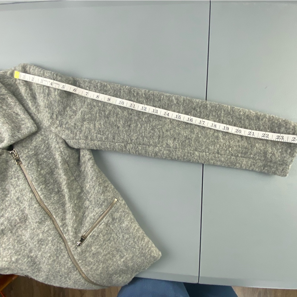 Ann Taylor Wool Blend Zipper Detail and Pockets Moto Jacket Wms sz M - Picture 10 of 15